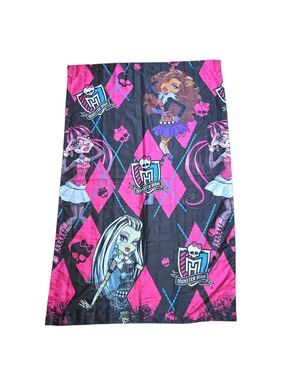 2013 Monster High Doll Lights Off Room Darkening Curtain 42x63
